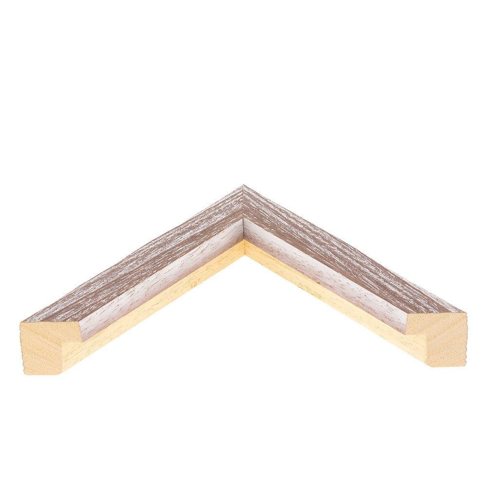 Holzrahmen 19296, rotbraun-weiß – Bild 3