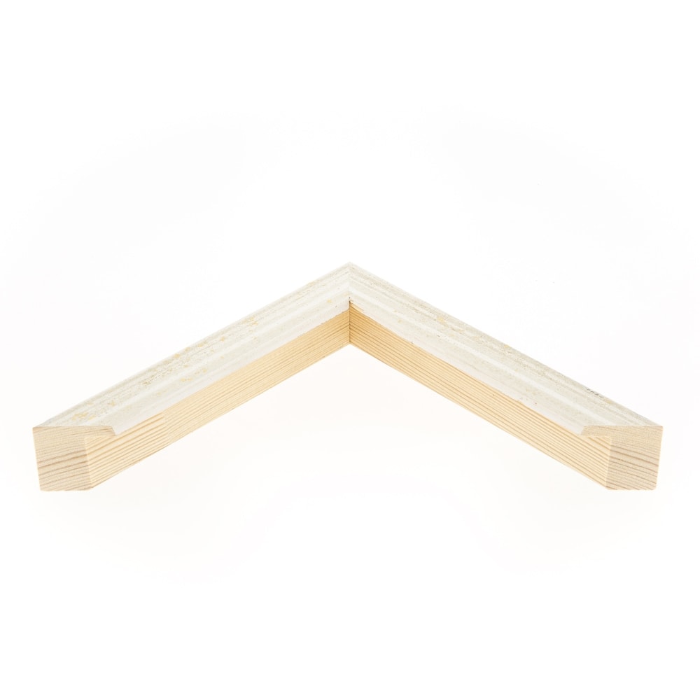 Holzrahmen 23014, weiß-gold – Bild 3