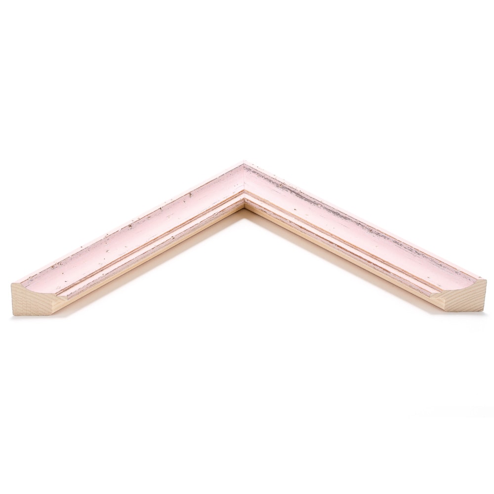 Holzrahmen 24875, zartrosa, gekerbt – Bild 3