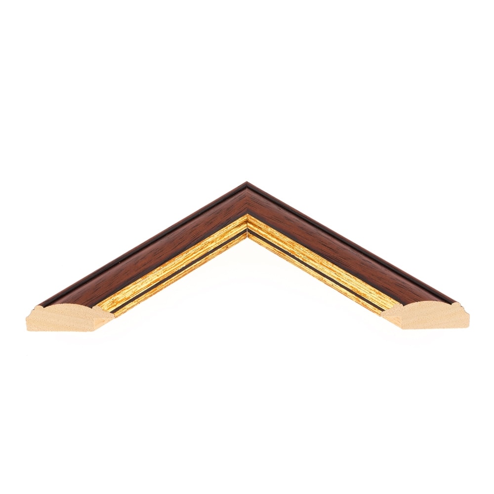 Holzrahmen 32001, nussbraun-gold – Bild 3