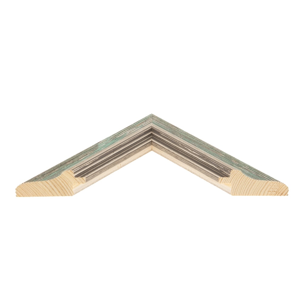 Holzrahmen 34952, grün-silber-grau – Bild 3