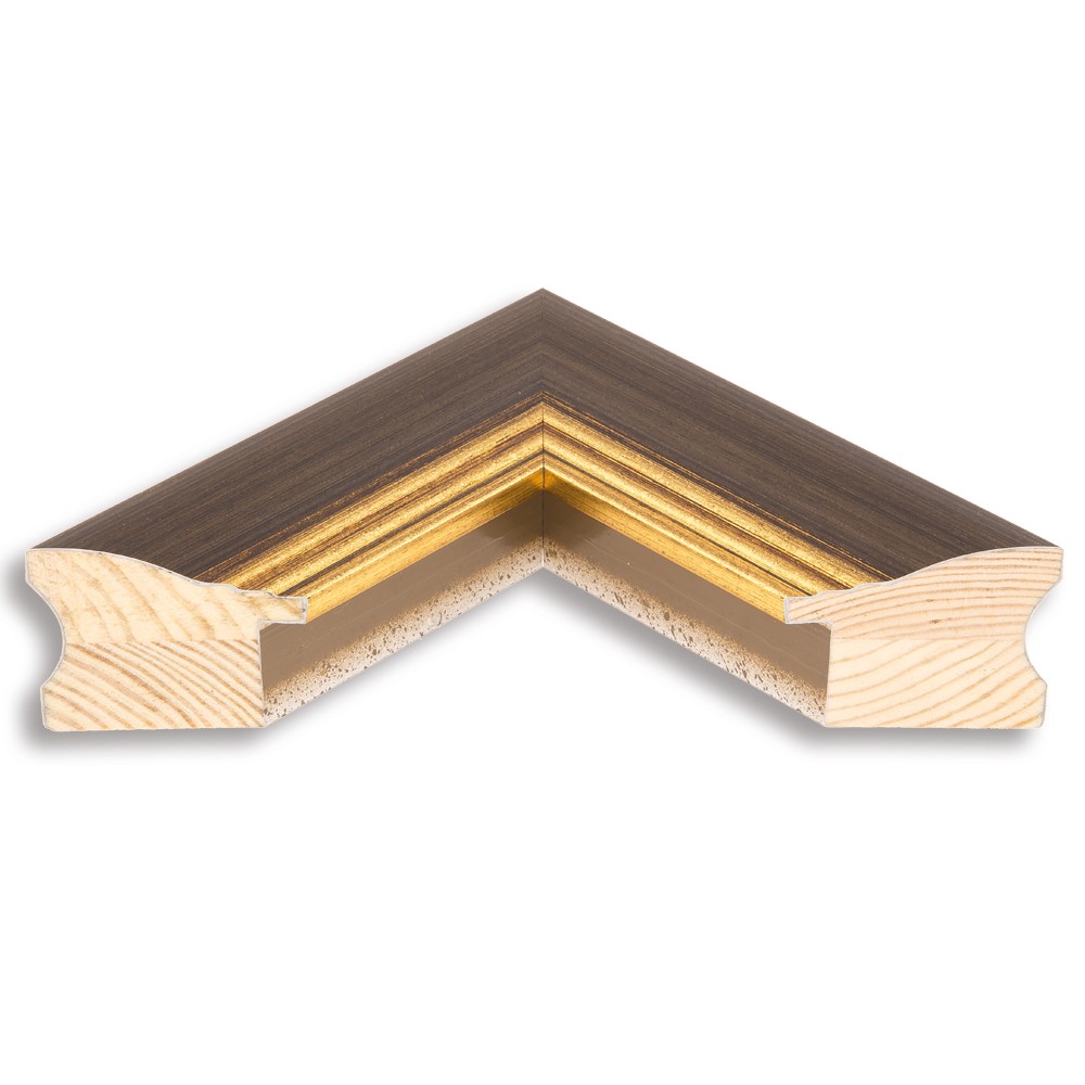 Holzrahmen 40304, braun-gold – Bild 3