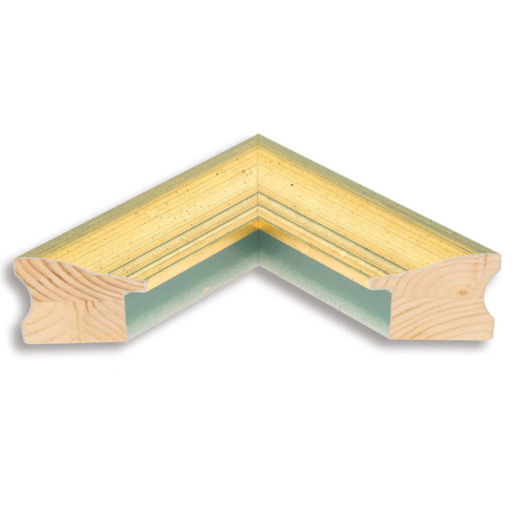 Holzrahmen 40352, gold-grün – Bild 3