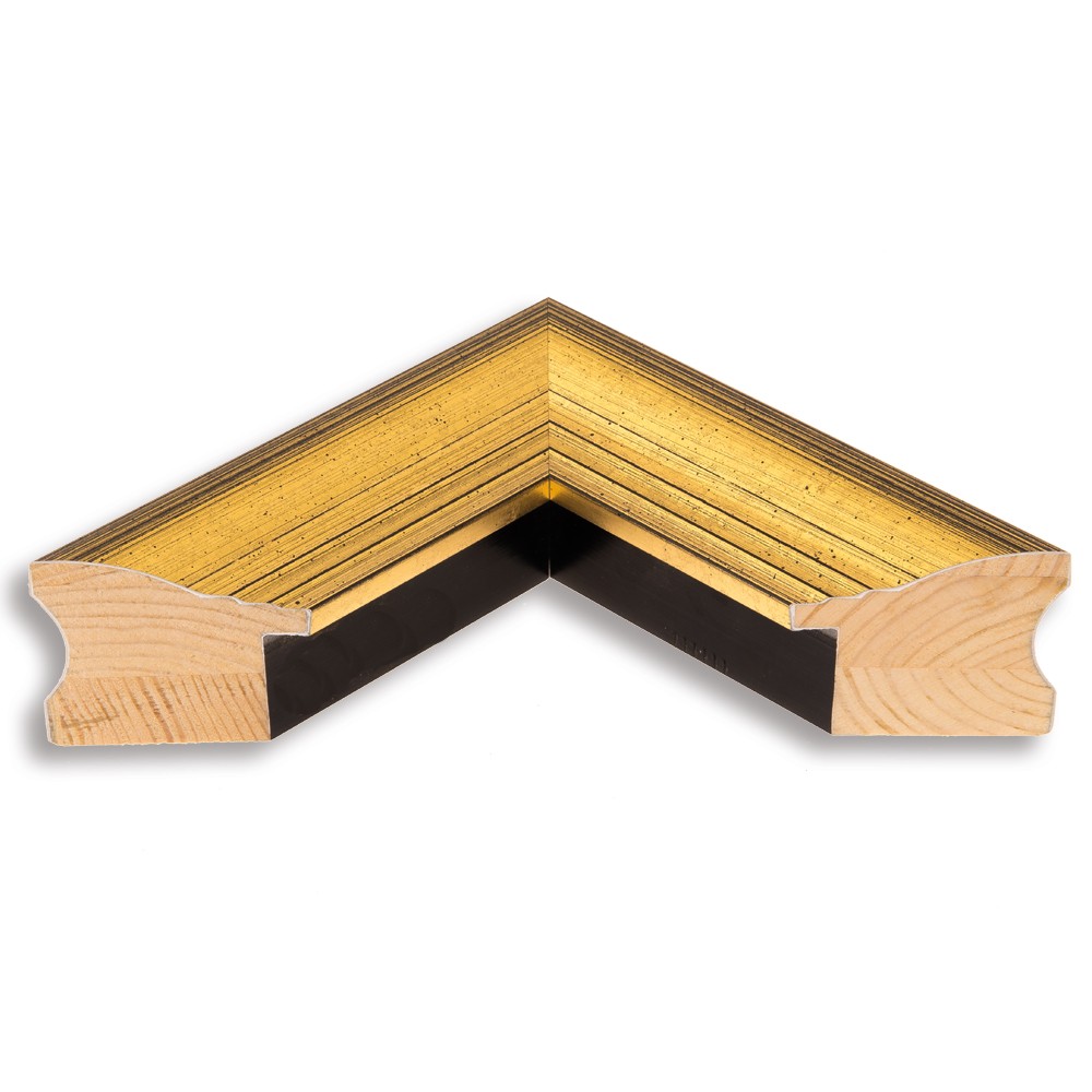 Holzrahmen 40365, gold-schwarz – Bild 3