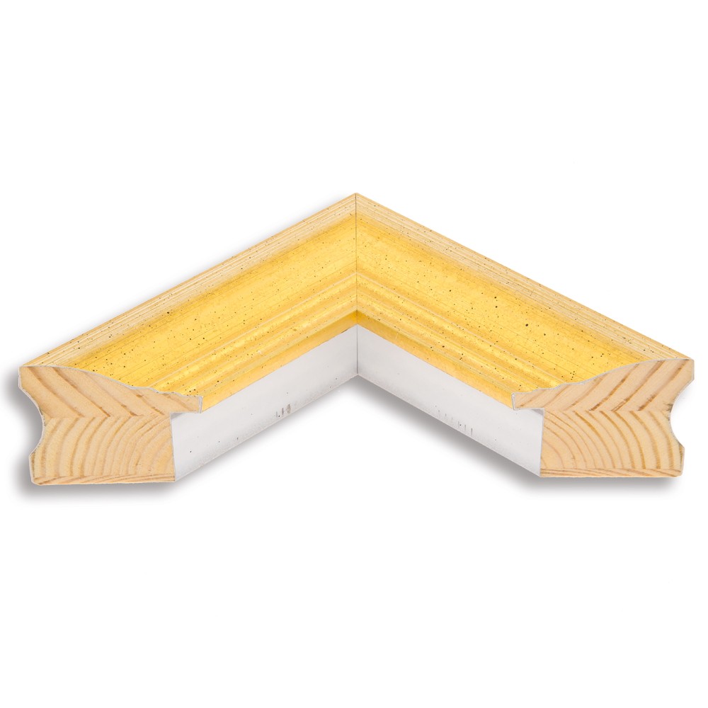 Holzrahmen 40367, gold-weiss – Bild 3