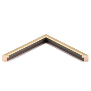 Holzrahmen M1525A63, gold-grau