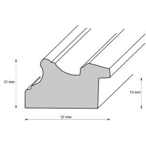Holzrahmen 37765, gold matt
