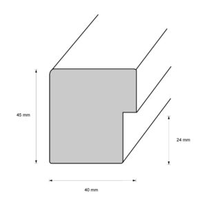 Holzrahmen 42663, gold